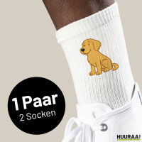 Unisex Socken Golden Retriever Goldie Comic...