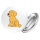Button Golden Retriever Goldie Comic