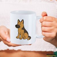 Kaffeetasse Deutscher Schäferhund Schäfi Comic 330ml