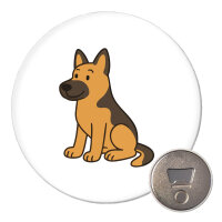 Magnet Deutscher Schäferhund Schäfi Comic 59mm Kühlschrankmagnet Flaschenöffner