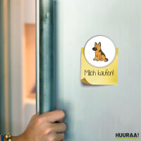 Magnet Deutscher Schäferhund Schäfi Comic 59mm Kühlschrankmagnet Flaschenöffner