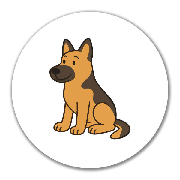 Aufkleber Deutscher Schäferhund Schäfi Comic 10cm Sticker