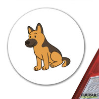 Aufkleber Deutscher Schäferhund Schäfi Comic...