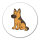 Aufkleber Deutscher Schäferhund Schäfi Comic 10cm Sticker