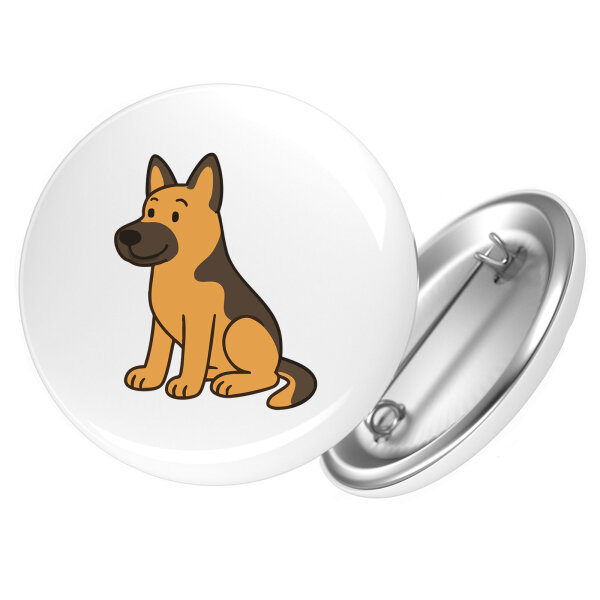 Button Deutscher Schäferhund Schäfi Comic