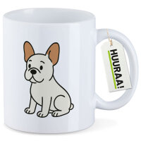 Kaffeetasse Französische Bulldogge Frenchie Comic 330ml