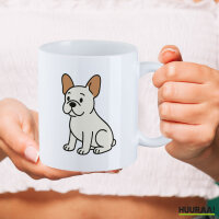 Kaffeetasse Französische Bulldogge Frenchie Comic 330ml