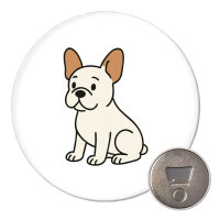 Magnet Französische Bulldogge Frenchie Comic 59mm Kühlschrankmagnet Flaschenöffner