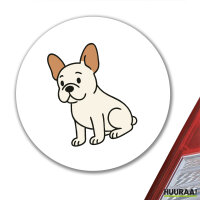 Aufkleber Französische Bulldogge Frenchie Comic 10cm Sticker