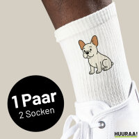 Unisex Socken Französische Bulldogge Frenchie Comic...