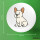 Button Französische Bulldogge Frenchie Comic rund