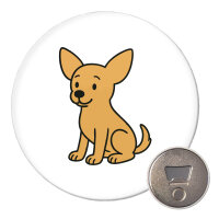 Magnet Chihuahua ChiChi Comic 59mm Kühlschrankmagnet