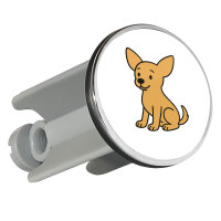 Waschbeckenstöpsel Chihuahua ChiChi Comic 4cm...