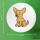 Button Chihuahua ChiChi Comic rund