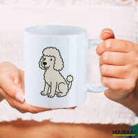 Kaffeetasse Pudel Curly Comic 330ml