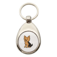 Schlüsselanhänger Yorkshire Terrier Yorkie Comic