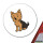 Aufkleber Yorkshire Terrier Yorkie Comic 10cm rund