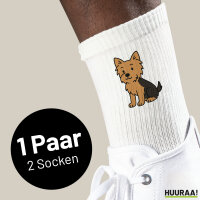 Unisex Socken Yorkshire Terrier Yorkie Comic...