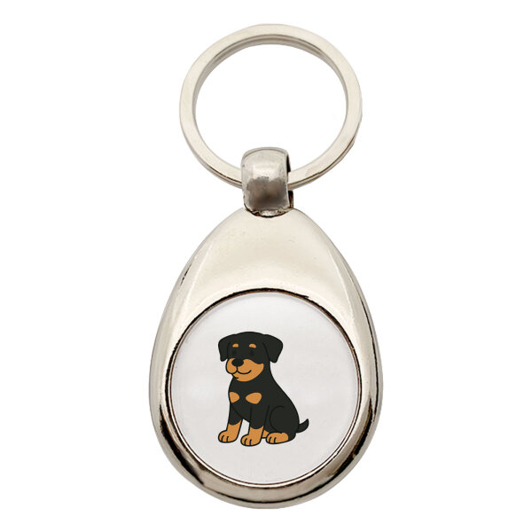 Schlüsselanhänger Rottweiler Rotti Comic