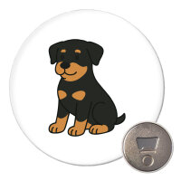 Magnet Rottweiler Rotti Comic 59mm Kühlschrankmagnet