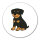 Aufkleber Rottweiler Rotti Comic 10cm Sticker