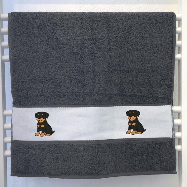 Handtuch Rottweiler Rotti Comic 50x100cm