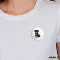 Button Rottweiler Rotti Comic