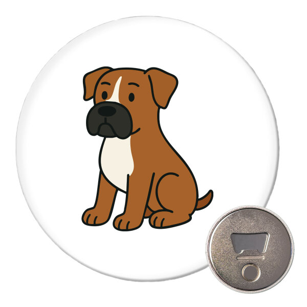 Magnet Boxer Boxi Comic 59mm Kühlschrankmagnet
