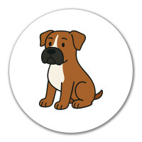 Aufkleber Boxer Boxi Comic 10cm Sticker