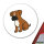 Aufkleber Boxer Boxi Comic 10cm Sticker