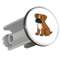 Waschbeckenstöpsel Boxer Boxi Comic 4cm Abflussstopfen