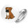 Button Boxer Boxi Comic rund