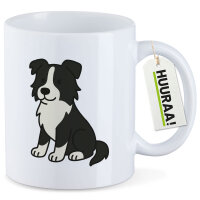 Kaffeetasse Border Collie Border Comic 330ml