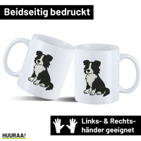 Kaffeetasse Border Collie Border Comic 330ml