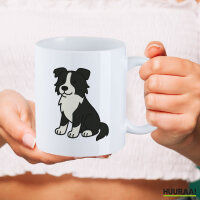 Kaffeetasse Border Collie Border Comic 330ml