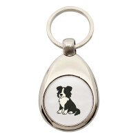 Schlüsselanhänger Border Collie Border Comic