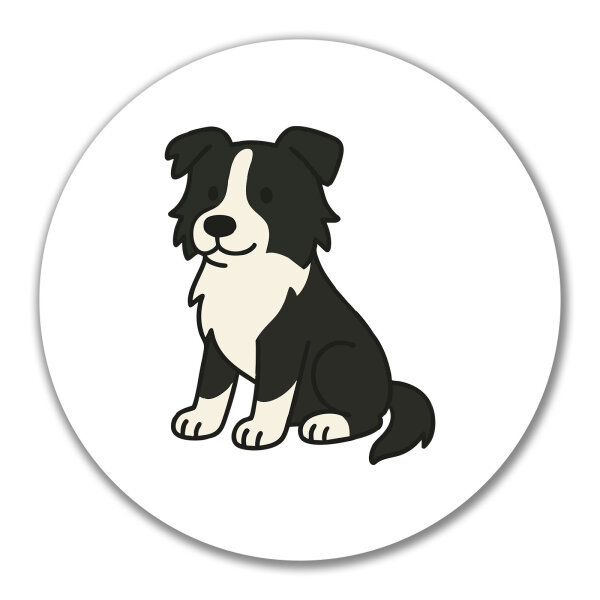 Aufkleber Border Collie Border Comic 10cm Sticker