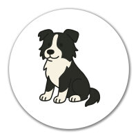 Aufkleber Border Collie Border Comic 10cm Sticker