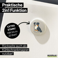 Magnet Australian Shepherd Aussie Comic 59mm Kühlschrankmagnet