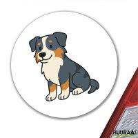 Aufkleber Australian Shepherd Aussie Comic 10cm Sticker