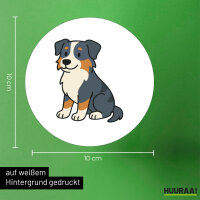 Aufkleber Australian Shepherd Aussie Comic 10cm Sticker