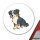 Aufkleber Australian Shepherd Aussie Comic 10cm Sticker