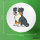 Button Australian Shepherd Aussie Comic rund