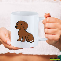 Kaffeetasse Kurzhaar Dackel Dachshund Comic 330ml