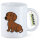 Kaffeetasse Kurzhaar Dackel Dachshund Comic 330ml