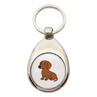 Schlüsselanhänger Kurzhaar Dackel Dachshund...