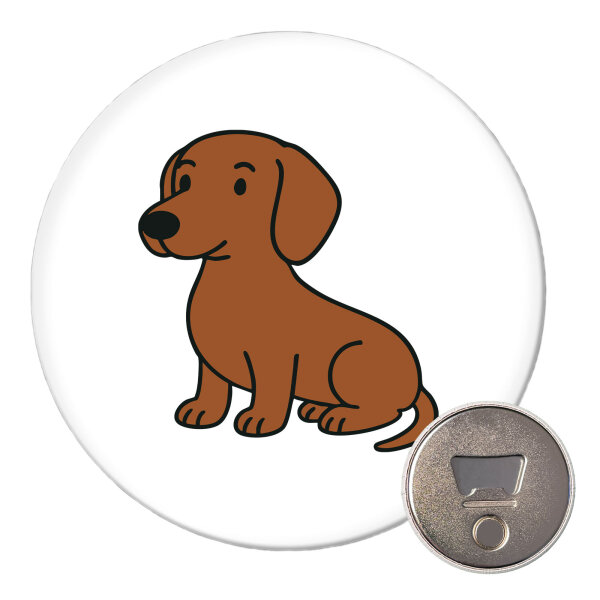 Magnet Kurzhaar Dackel Dachshund Comic 59mm Kühlschrankmagnet
