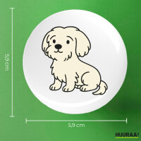 Button Malteser Malti Comic rund