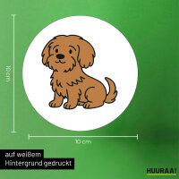 Aufkleber Havaneser Havi Comic 10cm Sticker