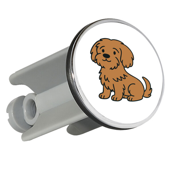 Waschbeckenstöpsel Havaneser Havi Comic 4cm Abflussstopfen